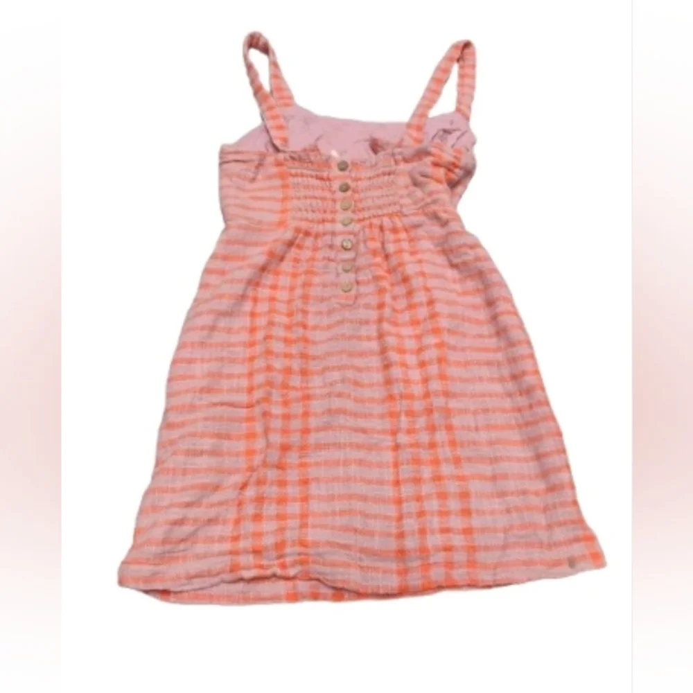 Free People Dress Short n Sweet Mini Plaid Dress Sz S